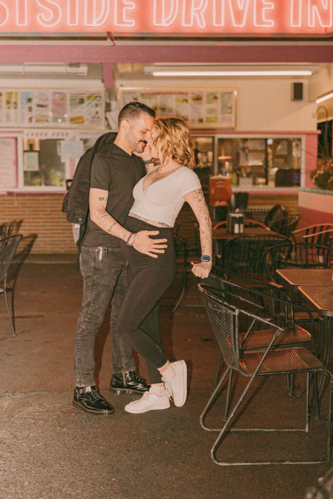 A Boise elopement with two locations—foothills ceremony & retro drive-in. See how to mix vibes for a unique Idaho elopement!